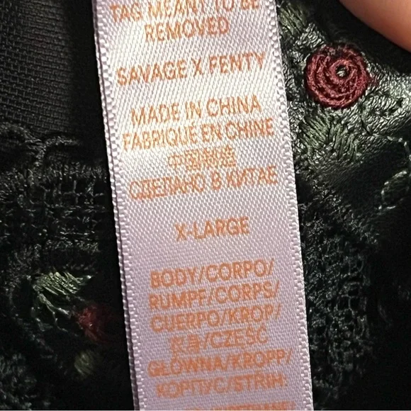 Savage X Fenty Black Caviar Renaissance Rose Corset Dress XL, NWOT - Picture 10 of 12